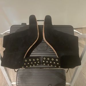 Beautiful black suede Kate Spade booties size 7 in good condition!